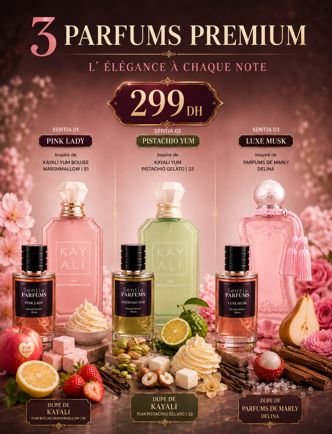 Pack 3 Parfums Premium